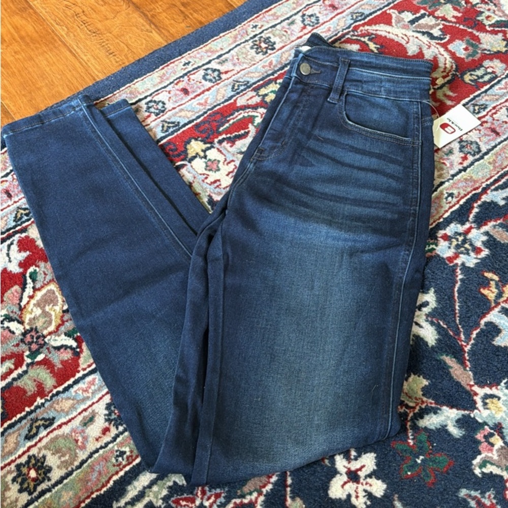 KanCan Dark Blue High-Rise Slim Jeans